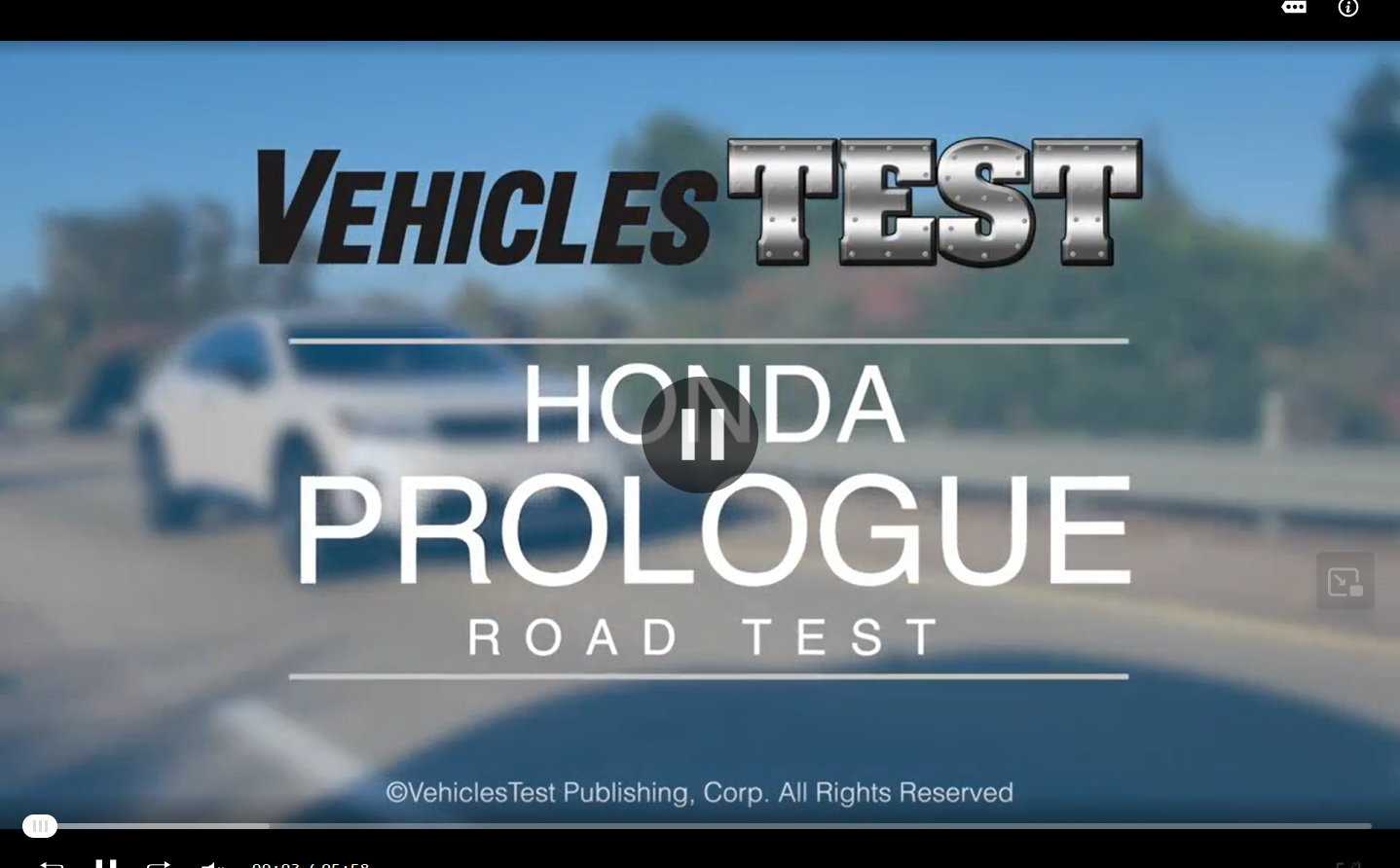 Honda Prologue VehiclesTEST.com